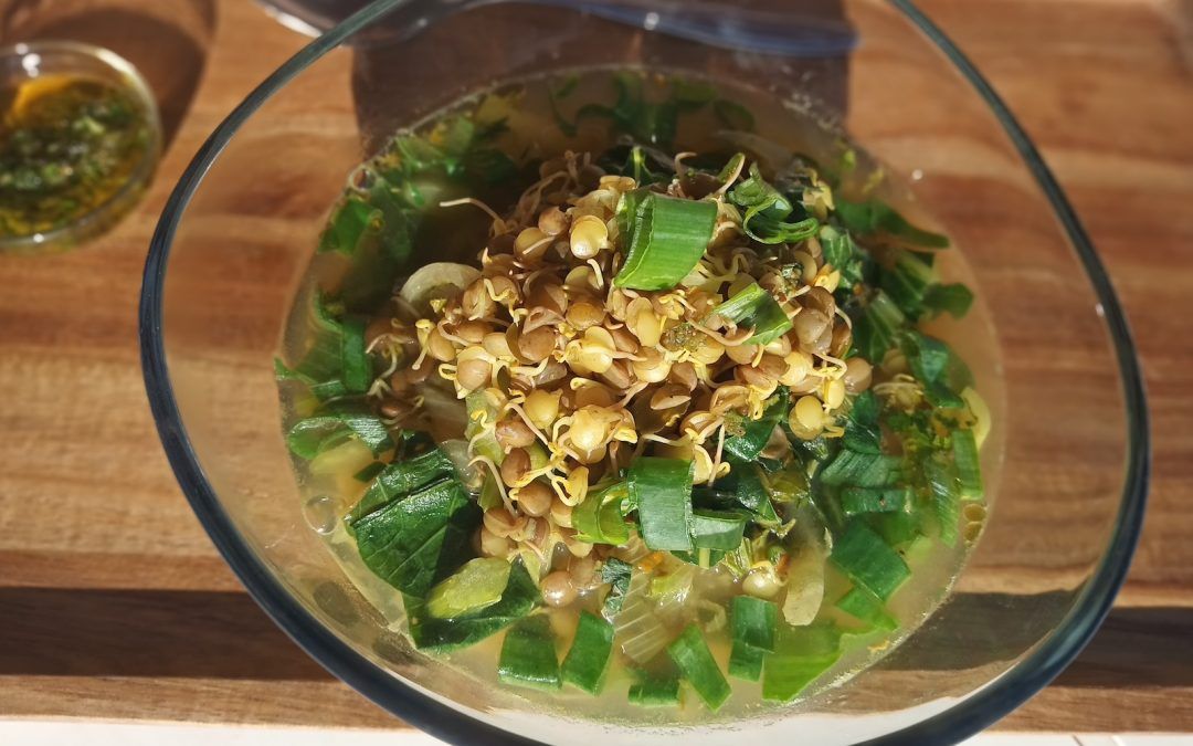 Receta saludable: guiso de lentejas con Pak choi